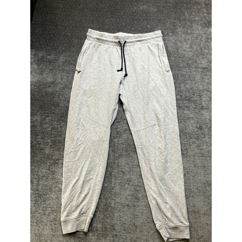 Fabletics The Go To Jogger Sweatpants Mens‎ Gray Cotton Drawstring Tapered Leg